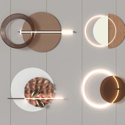 轻奢圆形墙饰3D模型