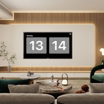 奶油轻奢风客厅电视墙