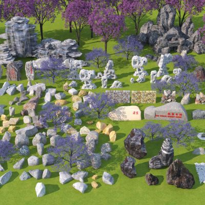 现代景观石头 刻字石 太湖石 