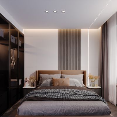 现代简约轻奢主卧室
