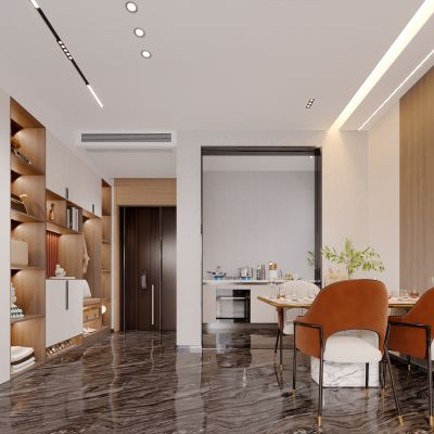 现代简约轻奢餐厅