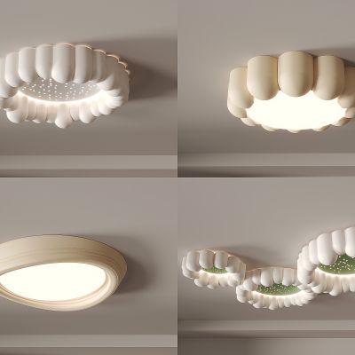 奶油风吸顶灯 客厅灯 卧室灯 餐厅灯现代简约 星空灯组合