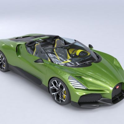 2023款布加迪W16Mistral跑车汽车车超级跑车超跑 车门可开