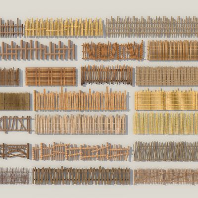 中式栅栏 篱笆 围栏 护栏