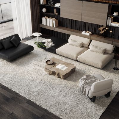 现代简约沙发茶几组合