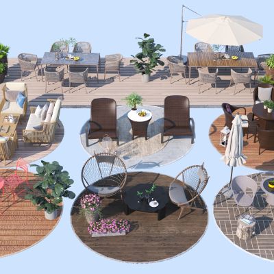 现代户外休闲座椅