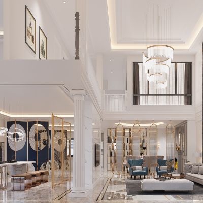 美式别墅客餐厅