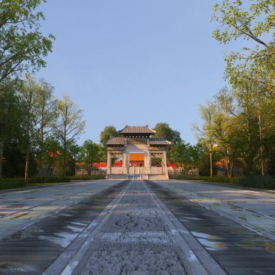 古代清朝昭陵北陵牌坊