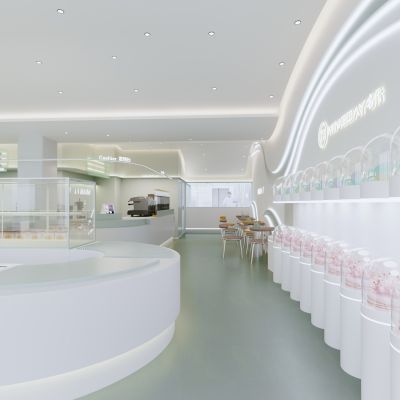 现代清新烘焙面包蛋糕店