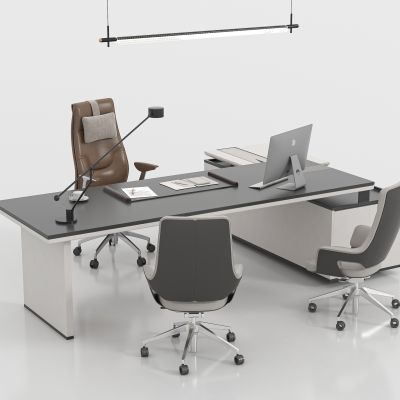 现代办公桌椅组合