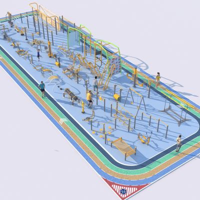 现代户外健身器材