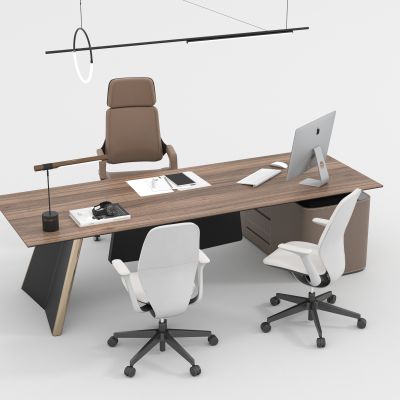 现代办公桌椅组合