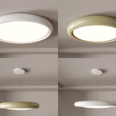 现代简约 超薄吸顶灯 奶油风 吊灯 客厅灯 卧室灯组合