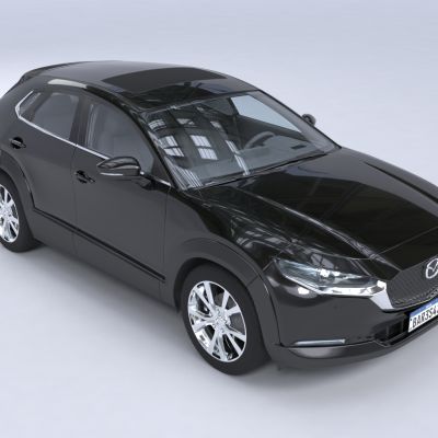 2023款马自达CX-30轿车汽车门可开带内饰精细结构