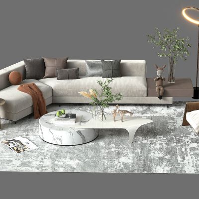 现代沙发茶几组合3D模型下载