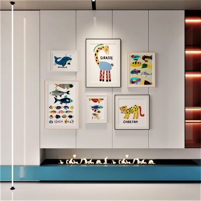 现代，儿童，装饰画