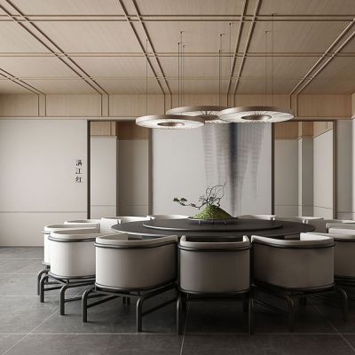 新中式餐厅包厢