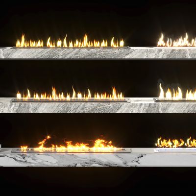 现代火焰3D模型