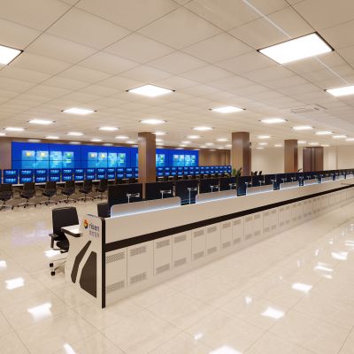 现代监控室，中控室，监控室