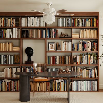 法式书房 书柜 书桌 书椅 饰品