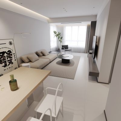 现代简约客餐厅卧室卫浴间