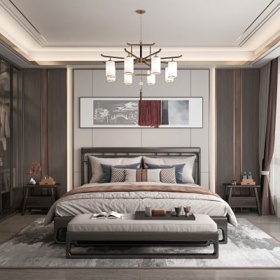 新中式卧室