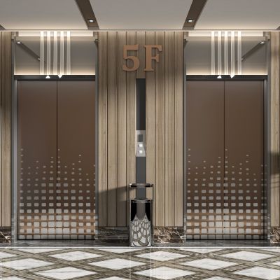 现代电梯间