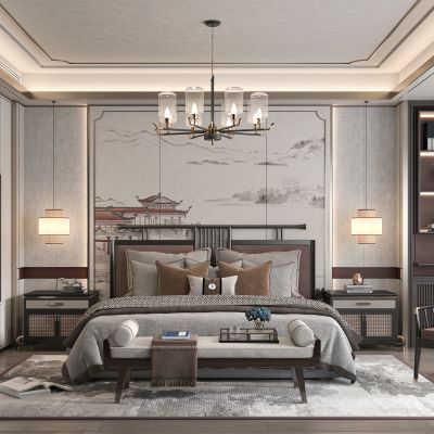 新中式卧室