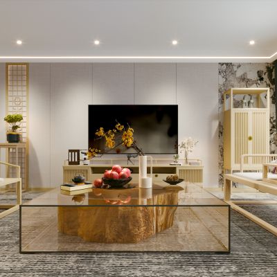 新中式简约客厅