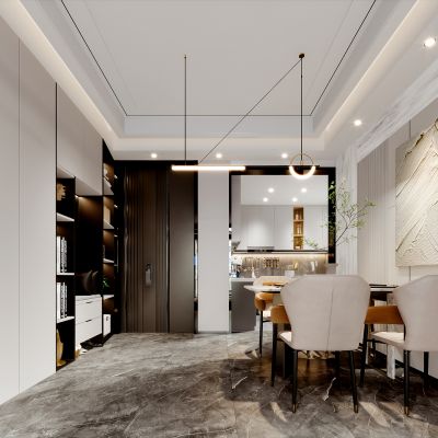 现代简约轻奢餐厅