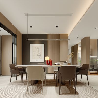 现代简约轻奢餐厅