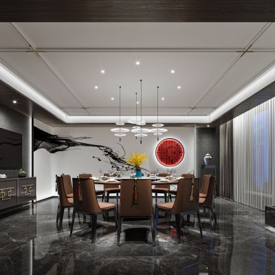 新中式餐饮包间