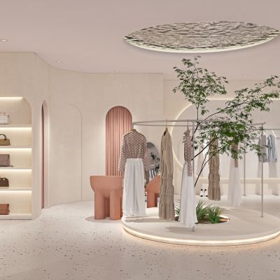 现代侘寂服装店