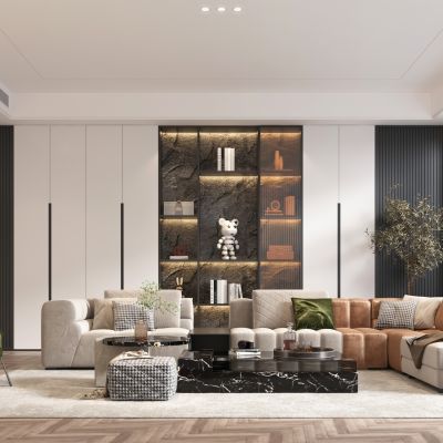 现代 家居客厅