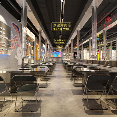 工业风烤肉店