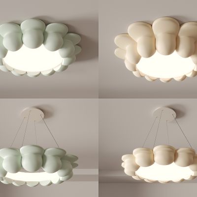 su现代简约吸顶灯 花型吊灯 奶油风吸顶灯 儿童灯 卧室灯组合
