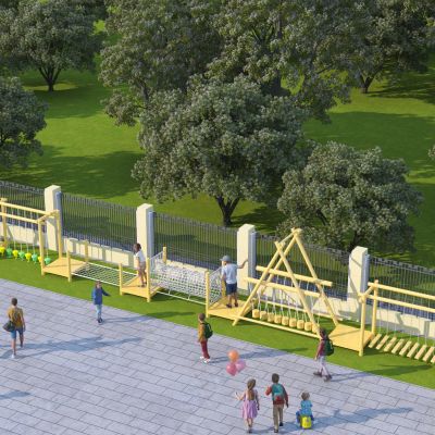 儿童体能攀爬器材组合