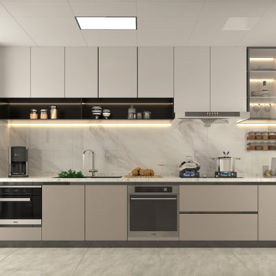 现代厨房 橱柜3D模型