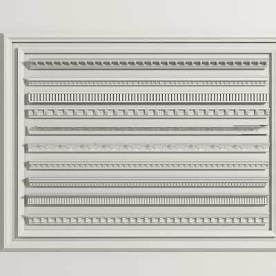 法式石膏线雕花角线