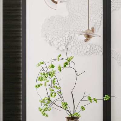 新中式立体墙饰