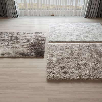 现代绒毛地毯