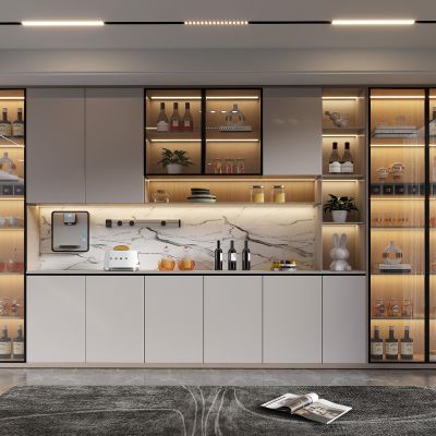 现代酒柜3D模型