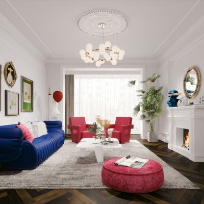 美式简约轻奢客厅