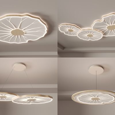 荷叶灯 艺术灯 吸顶灯 文艺书房灯 现代简约吸顶灯组合