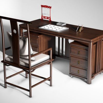 新中式书桌椅