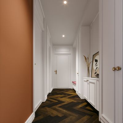 美式简约玄关入户