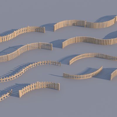 现代栅栏 实木篱笆