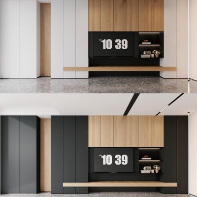 电视机墙，柜子，壁柜，吊柜，客厅