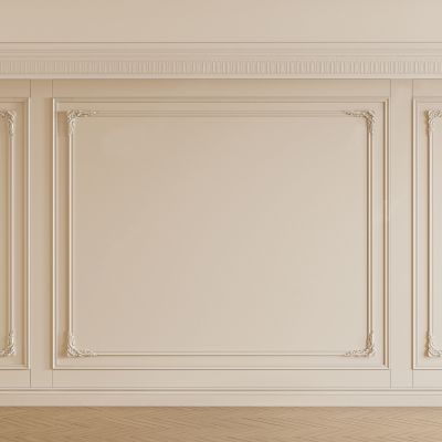 法式石膏线 沙发背景墙 卧室背景