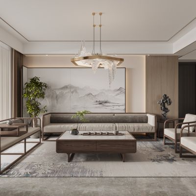 现代中式客餐厅